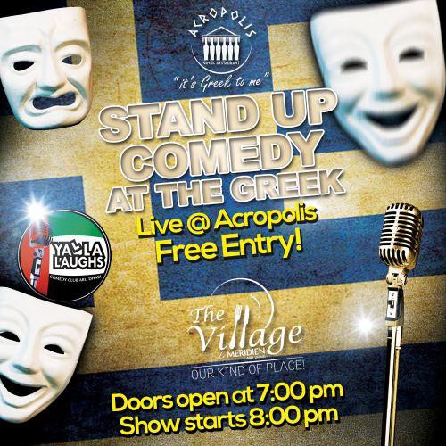 Yalla Laughs: Comedy at the Greek. Free Entry