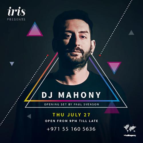 Iris Yas Island presents DJ Mahony