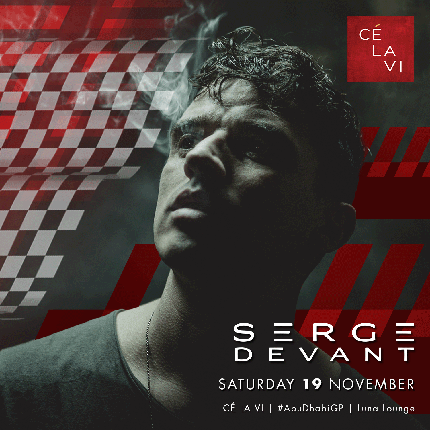 DJ Serge Devant at CÉ LA VI Abu Dhabi Grand Prix