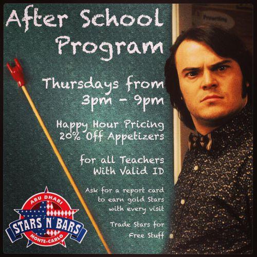 After School Program - Teachers Happy Hour