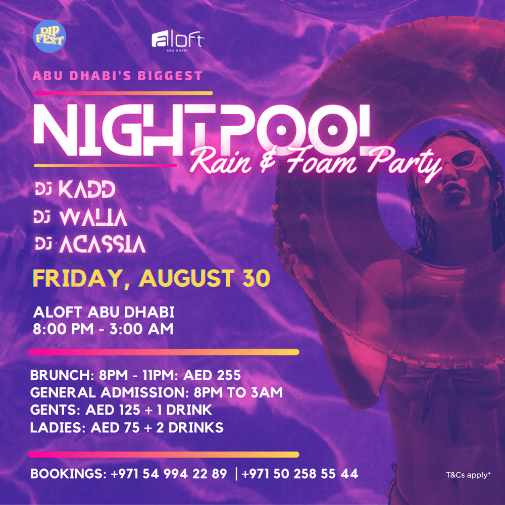 Aloft Abu Dhabi Pool Party